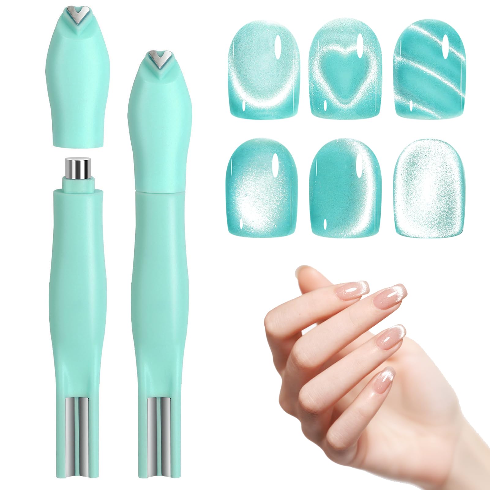 【送料無料】RONRYXA ネイル用マグネット 1本で3WAY ネイルアートツール キャッツアイ専用磁石 強力 セ..