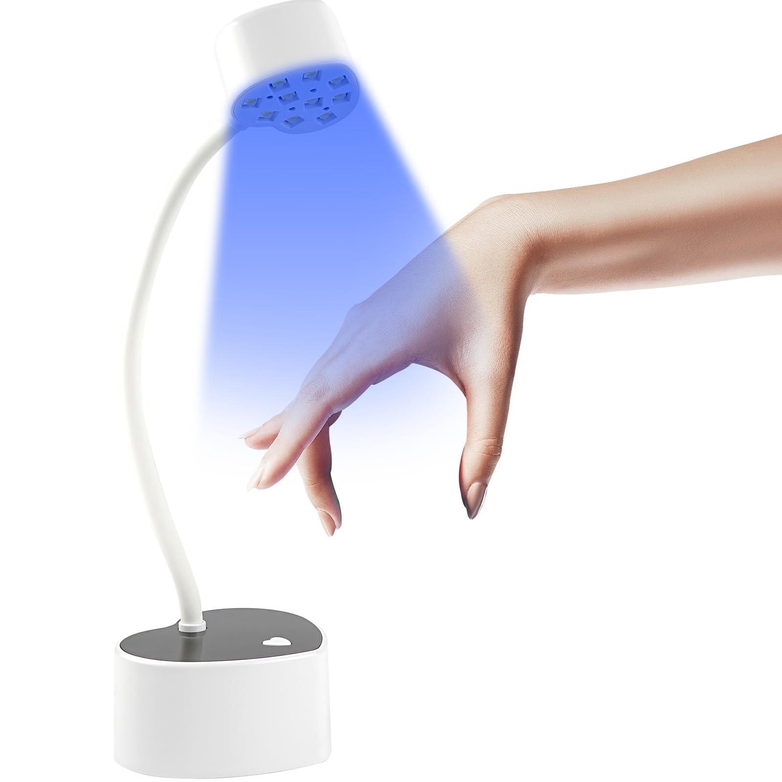 【送料無料】Voocye ネイルライト ペン型 3W uvライト レジン用 ledライト 小型 uvライト ネイル ジェル ネイルライト 硬化ライト USB充電式 led & uv 硬化 速乾 2階段タイマー 全ジェル対応 手足兼用 (ホワイト) 色：ホワイト、サイズ：NailArt03