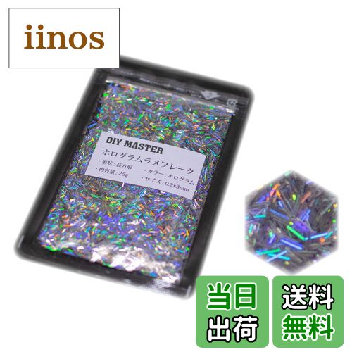 【送料無料】DIY MASTER レインボー ラメ フレーク 0.4mm 50g 色：4.ホログラムラメフレーク、サイズ：..