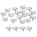 【送料無料】uxcell シルバーラウンドドームスタッズ メタルクロービーズ ネイルヘッドリベット ス パイ クスタッズ スポット パンク ロック DIY レザークラフト 服 ベルト バッグ 色:シルバートーン、サイズ:12mm