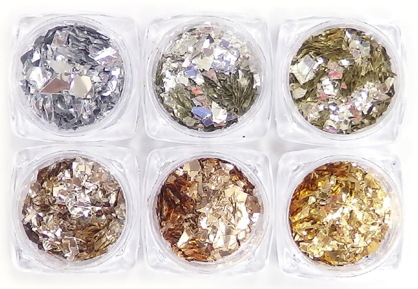 【送料無料】モードデラカーサ[Mode Dela Casa]Gorgeousホイルフレーク -6色セット- 視線を奪われる豪..