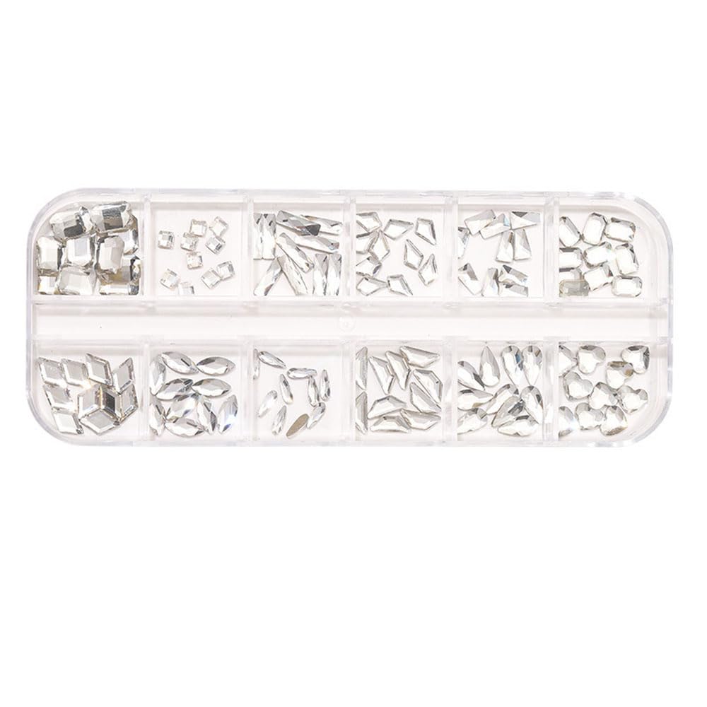 【送料無料】ネイルラインストーン ネイルドリルアクセサリー12マス異形ドリル（ホワイトドリル）異形..