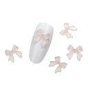 【送料無料】NASSIA ネイルパーツ 3D 立体 蝶結び 可愛い ネイルアート DIY アクセサリー 100個セット 色:ピンク、サイズ:10*10mm