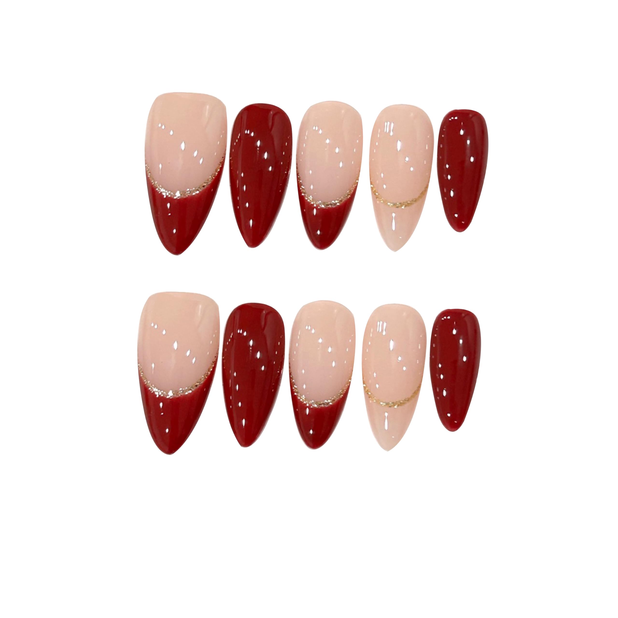 【送料無料】BIBII Nails 手作り 付け爪 ネイルチップ 人気 韓国人気 ロング 可愛いピンク 10枚入 オー..