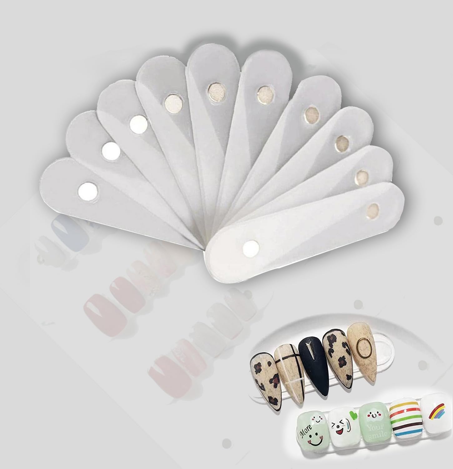 【送料無料】ネイルアートストリップ (15枚入り)ネイルアートディスプレイスタンド ネイルサンプルディ..