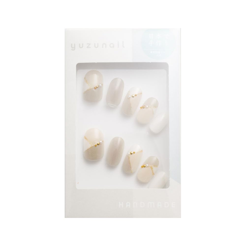 【送料無料】ゆずネイル ゆずネイル ネイルチップ シリーズ 色：370/ブロッキングベージュ