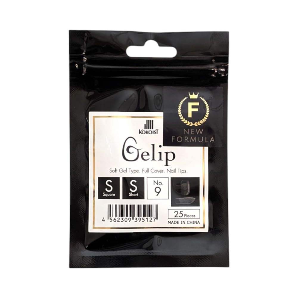 【送料無料】KOKOIST ジェリップ SS スクエアショート #9 25P 色：クリア、サイズ：25P