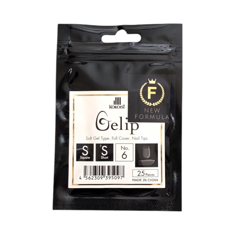 【送料無料】KOKOIST ジェリップ SS スクエアショート #6 25P 色：クリア、サイズ：25P