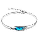 【送料無料】WHITE FANG(ホワイトファング) ブレスレット ジュエリー バングル ブルー ストーン アクセサリー レディース AZ055 色:シルバー、...