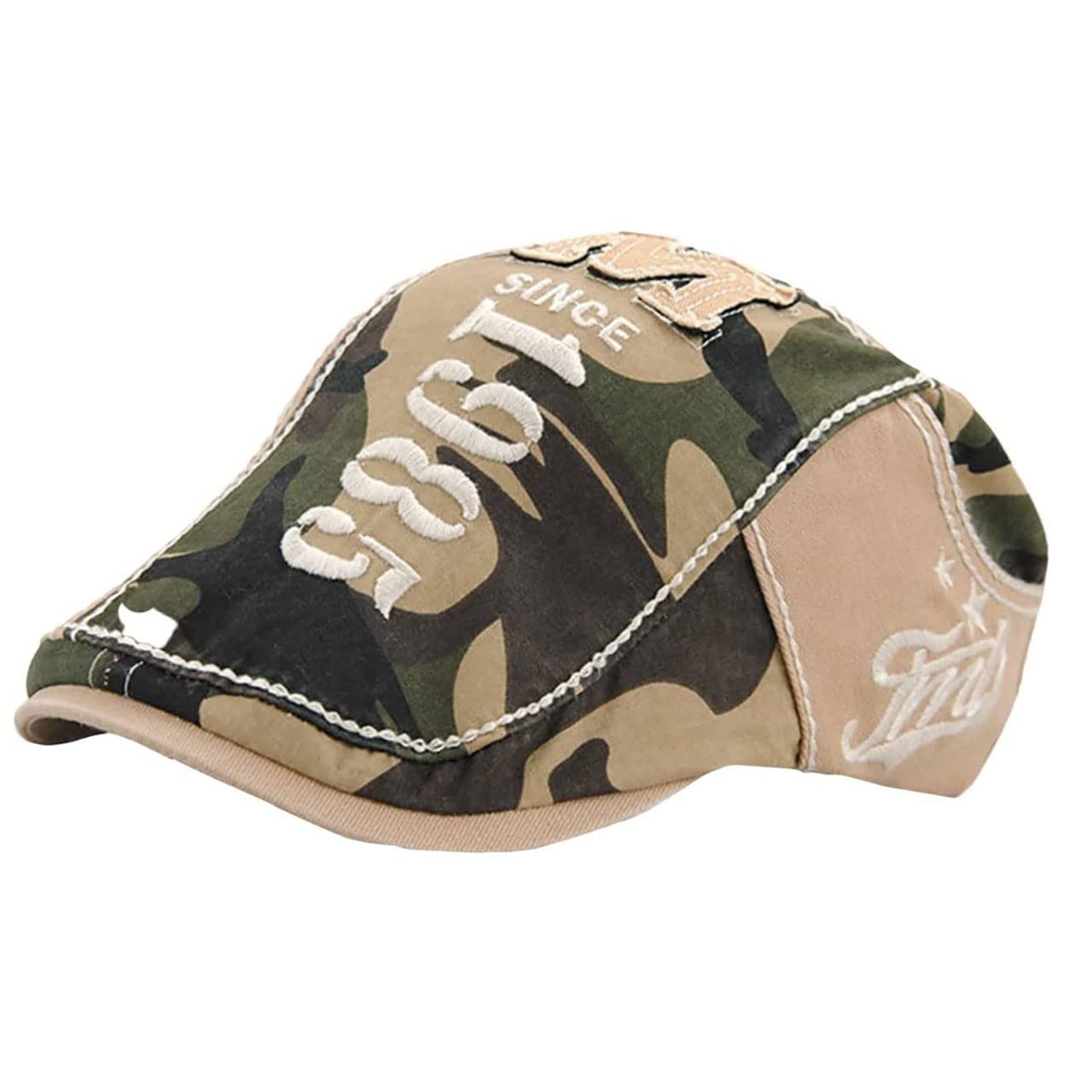 【送料無料】WHITE FANG(ホワイトファング) ハンチング ミリタリー 帽子 キャップ 迷彩 ロゴ おしゃれ 刺繍 メンズ CA466 (迷彩ベージュ)