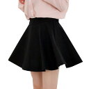【送料無料】WHITE FANG(ホワイトファング) スカート フレア プリーツ かわいい おしゃれ カジュアル フォーマル レディース SK001 色:01:ブラック、サイズ:サイズ