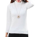 【送料無料】WHITE FANG(ホワイトファング) タートル ハイネック カットソー Tシャツ インナー ロンT 長袖 レディース WNT001 色:01:ホ...