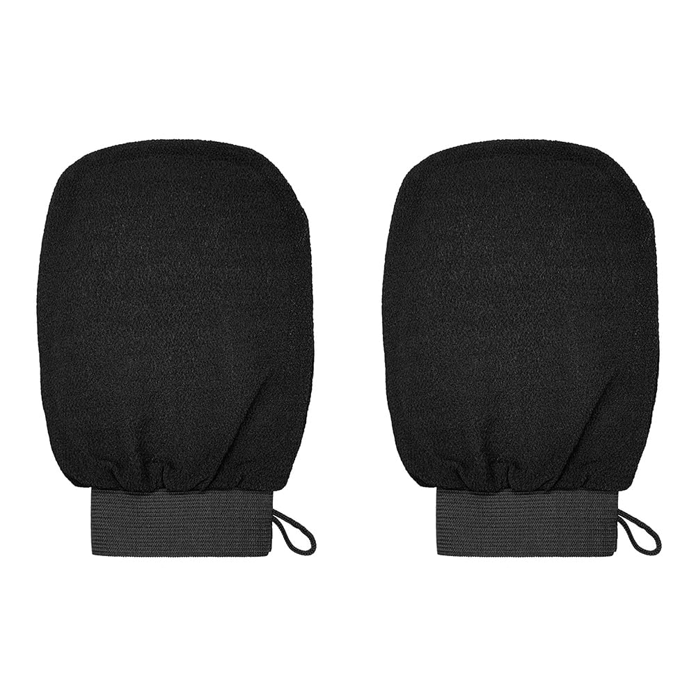 【送料無料】バスタオル手袋 2枚セット カシャ角質除去スクラブ男女兼用 バス用品 繰り返し使える 肌ス..