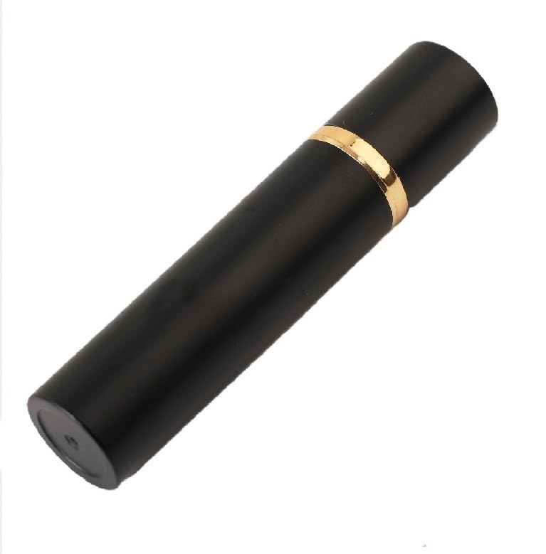【送料無料】香水 ボトル スプレー ワンタッチ補充 アトマイザー 香水噴霧器 持ち運び便利 詰め替え 漏れない設計 底部充填 旅行用 男女兼用 8ml 色：ブラック、サイズ：8 ml