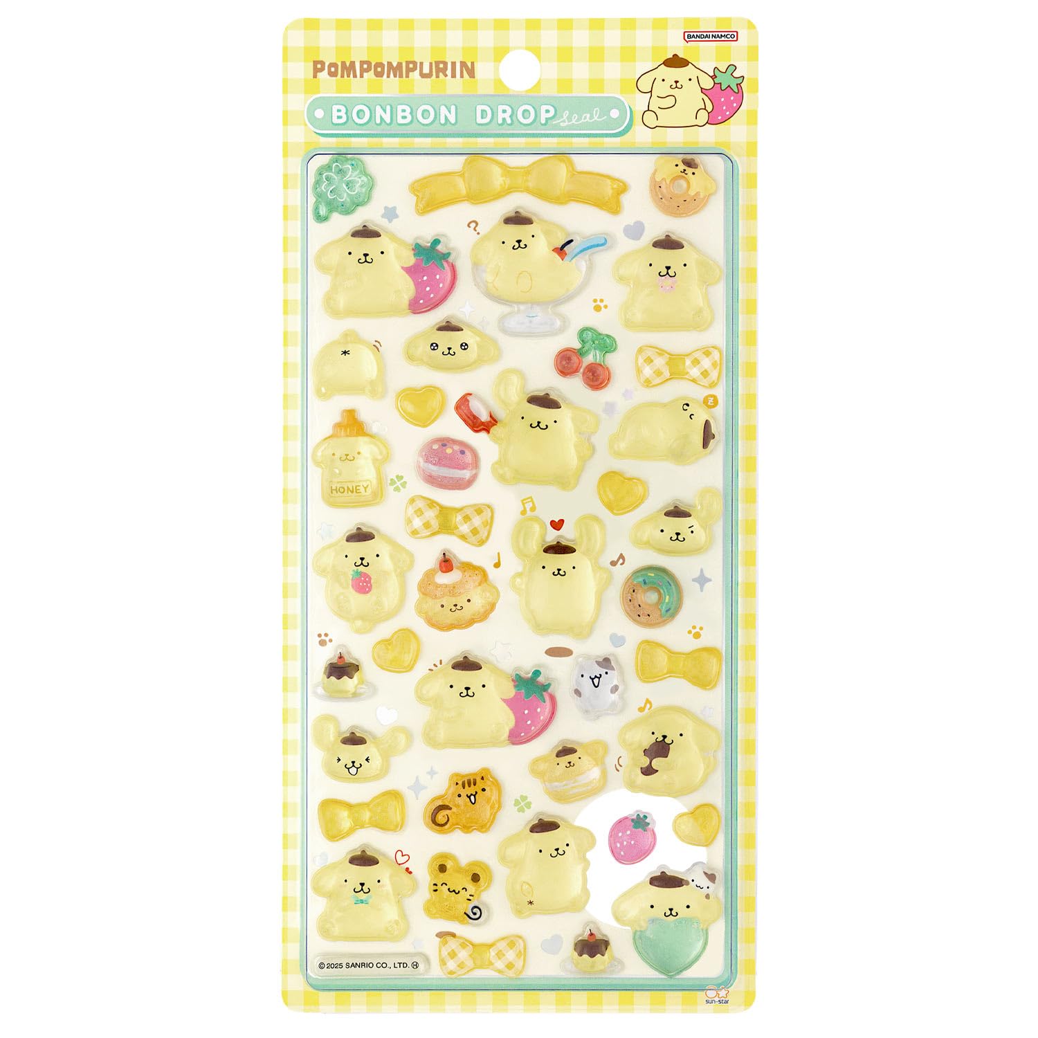 【送料無料】サンスター文具 サンリオキャラクター シール ボンボンドロップシール ポムポムプリン S8812144 色：ポムポムプリンのサムネイル