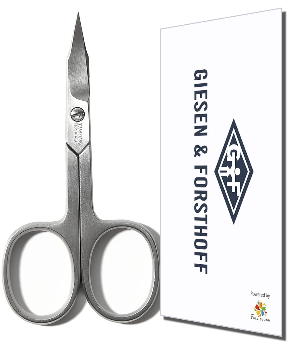 【送料無料】【ドイツ・ゾーリンゲン創業100年 GIESEN&FORSTHOFF 爪切りハサミ(親)】【ヨーロッパで愛用される逸品：ゾーリンゲン仕上げ/イタリア製】爪にやさしく綺麗に切れる。男性も使いやすい！ 正規代理店品 色：シルバー、サイズ：爪切り&甘皮ハサミ(兼用タイプ)