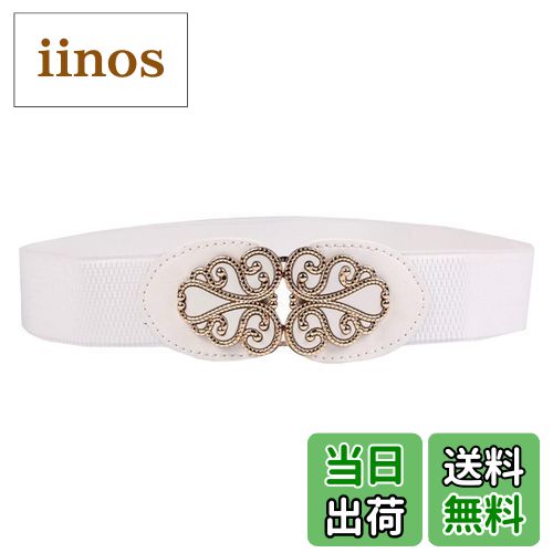 【送料無料】WHITE FANG(ホワイトファング) ワイドベルト おしゃれ ゴム ベルト アンティ ...