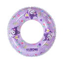 【送料無料】Deniko浮き輪 子供用 ベビー浮き輪 足入れ うきわ サンリオ ベビーフロート 浮き具 強い浮力 水泳リング 可愛い クロミ マイメロディ 水遊び お風呂 プール 海水浴 キッズ 男の子 女の子 色:クロミ、サイズ:60#