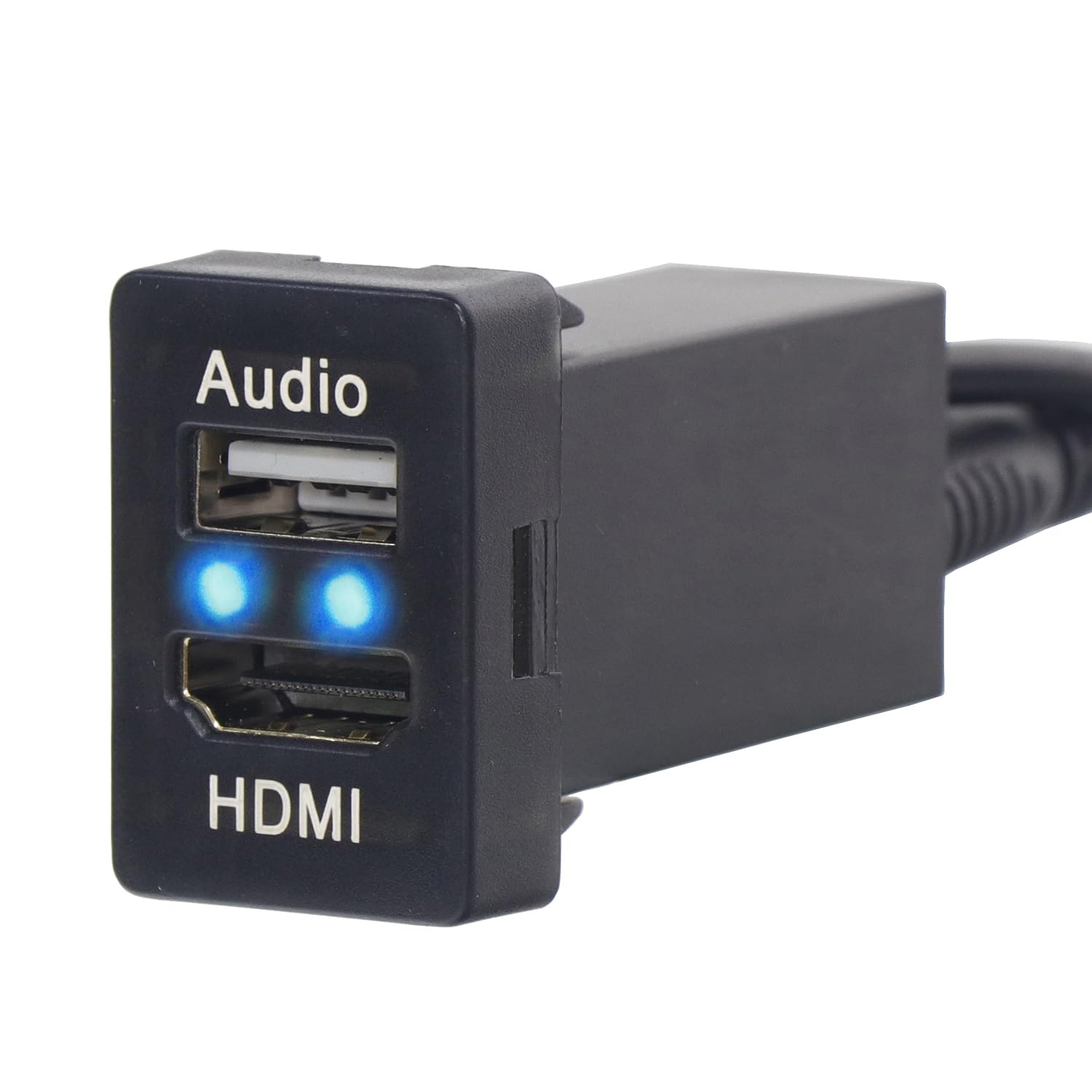 【送料無料】Timloon USB入力ポート＆HDMI入力ポート オーディオ中継 オーディオパーツ スイッチホールパネル TOYOTA トヨタ車系用 （最新のアップグレード製品,HDMI 2.0テクノロジー規格の採用）