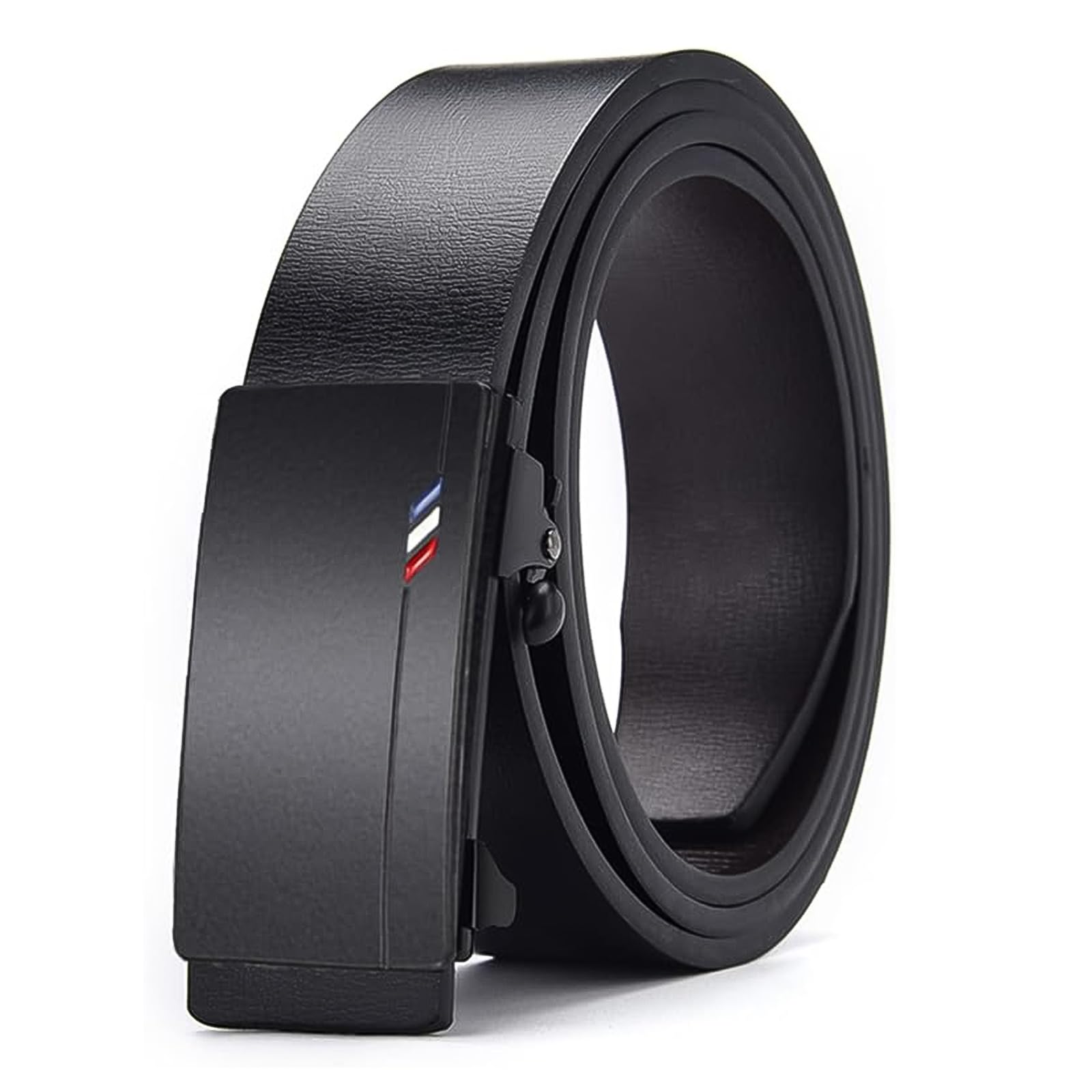 【送料無料】[EnjoIt] ベルト メンズ 紳士ベルト スーツベルト メンズベルト 本革 穴なし 無段階 サイズ調整可能 レジャー 贈り物 ビジネス レザー シンプルかつクラシック G5015