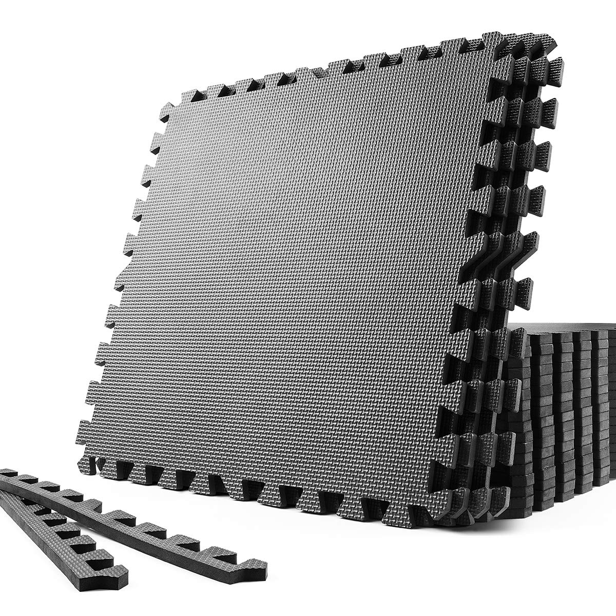 【送料無料】SOLPEX ジョイントマット エクササイズ 防音 衝撃吸収 ホームジム 大判 ジムマット 60cm×6..