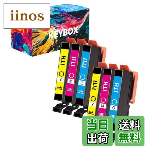 【送料無料】Epson用 エプソン ITH-6CL インクカートリッジ 3色2セット(シアン、マゼンタ、イエロー) ITH-C ITH-M ITH-Y イチョウ インク EP-709A/ EP-710A/ EP-711A/ EP-810AB/ EP-810AW/ EP-811AB/ EP-811AW【互換インク/3年/大容量/残量表示/個包装】