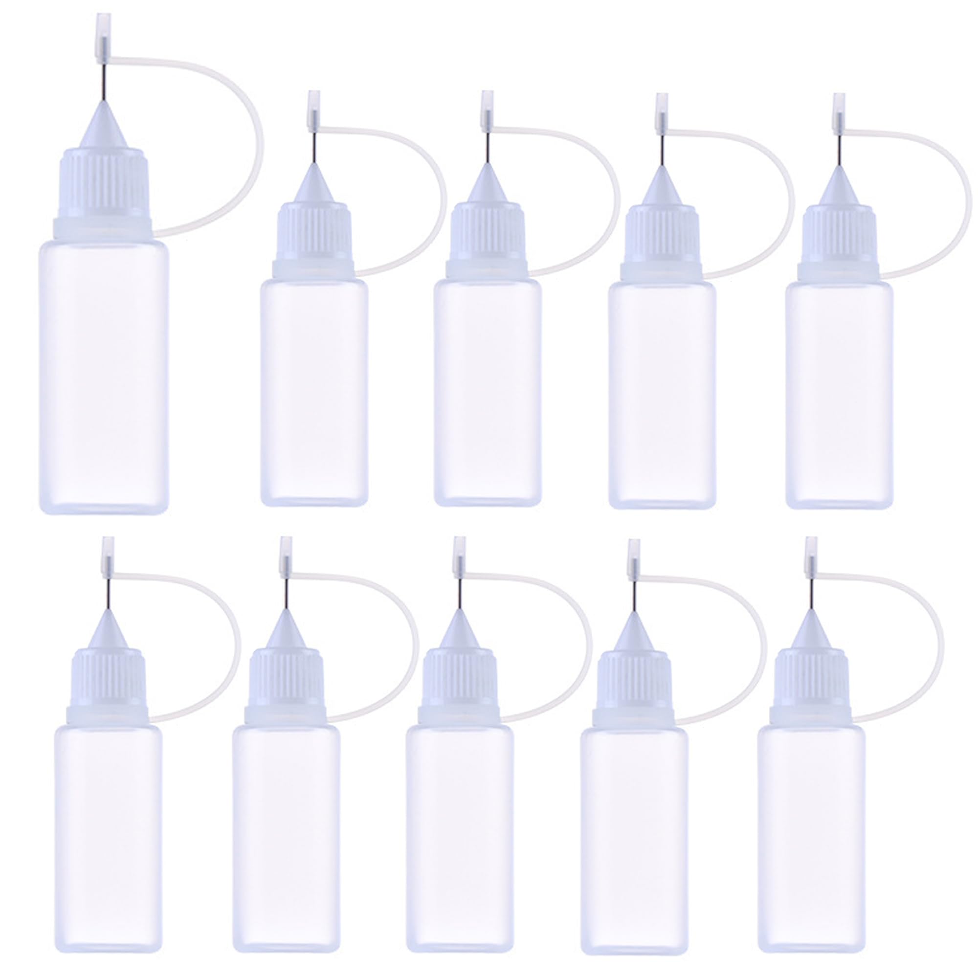 【送料無料】DEVENTORZ ニードルボトル 接着剤ボトル 15ml*10個 電子タバコ詰め替え容器 塗料ボトル ニードルチップアプリケータ 貯蔵用 DIY用 液体ドロッパーボトル PE材質 ユニコーンボトル 針付き スポイトボトル