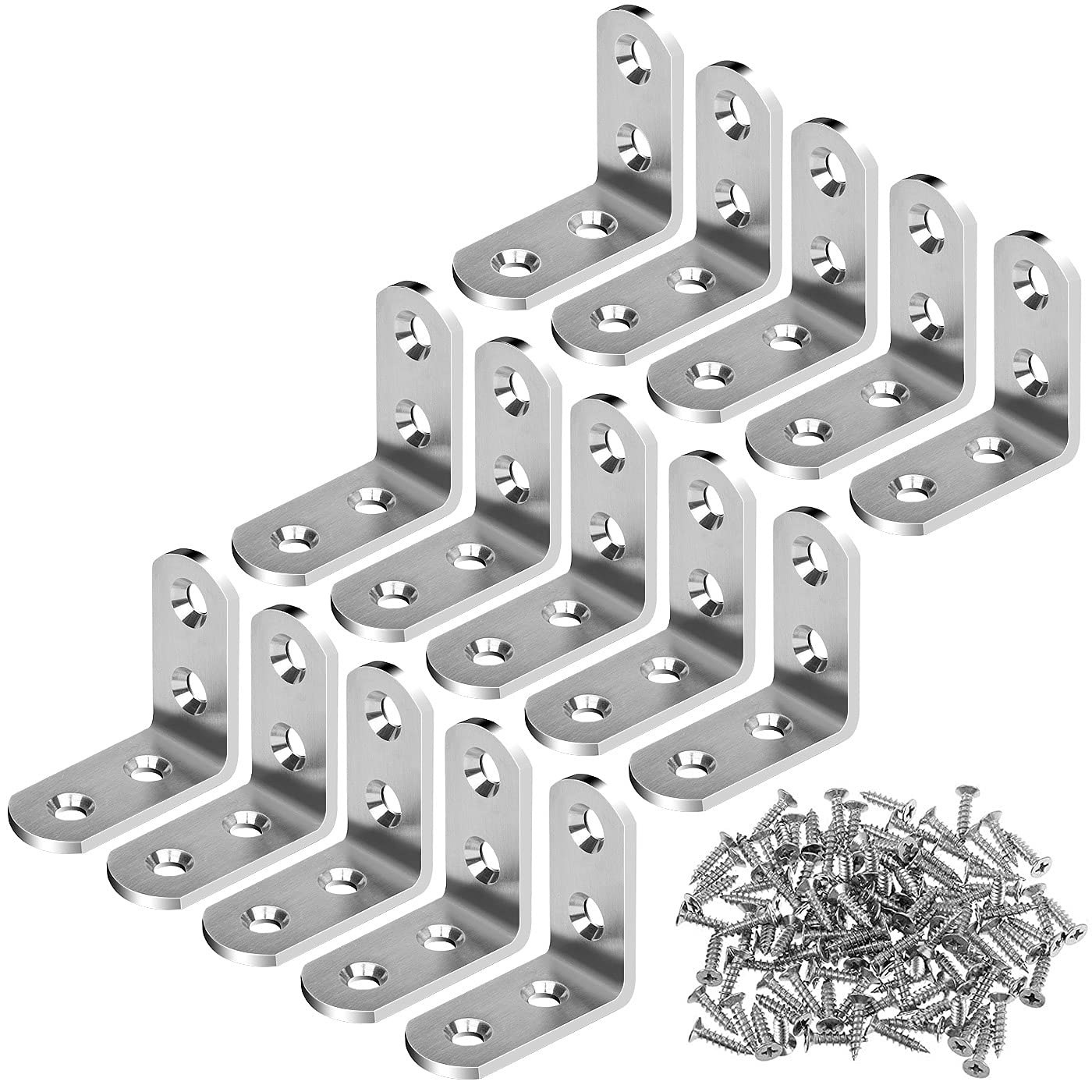 【送料無料】ANZOBEN L字金具 アングル金具 接合金具 直角ブラケット アングルブラケット コーナーブレ..