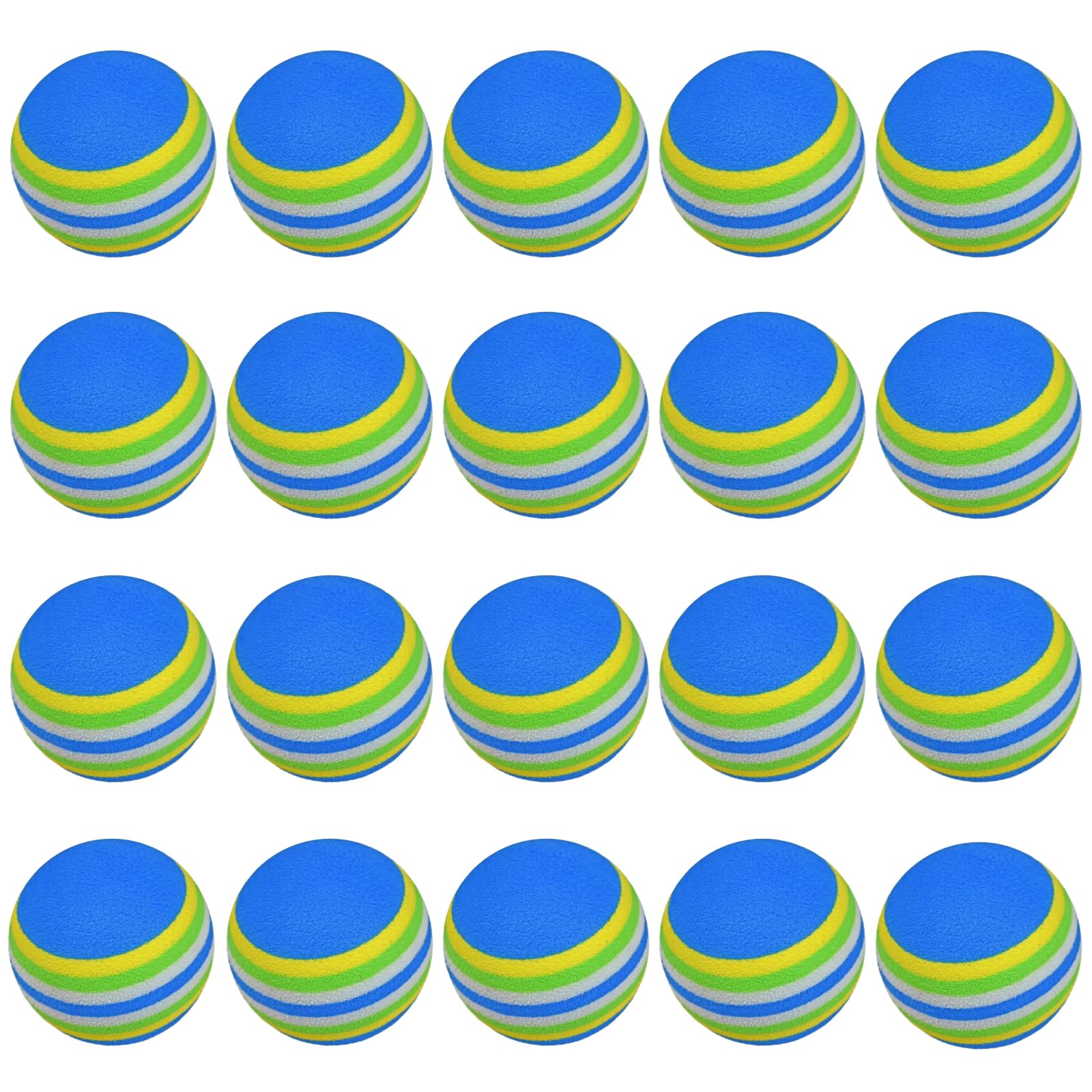 【送料無料】KALOLINNA ゴルフ 練習 ボール 練習器具 室内 20個セット 42mm ゴルフ球 スポンジ ボール ..