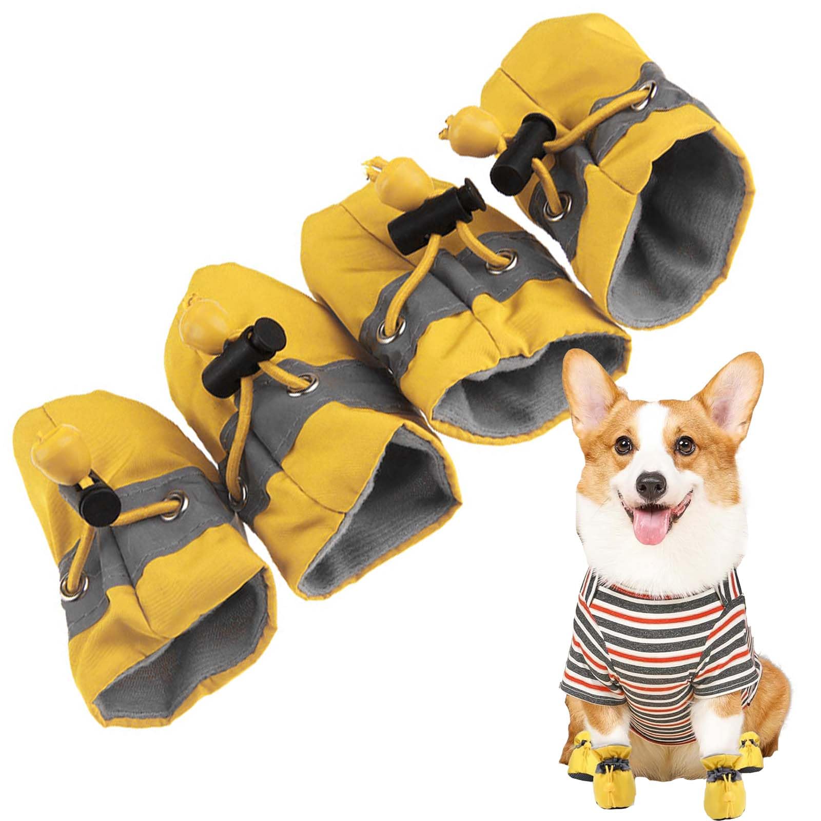 【送料無料】PAVIKE靴 犬用 【4個セット】犬用シューズ ドッグシューズ ペット用 ペットシューズ 履きやすく、丈夫で滑りにくい、軽量で柔らかいので、大型犬や中型犬に適している