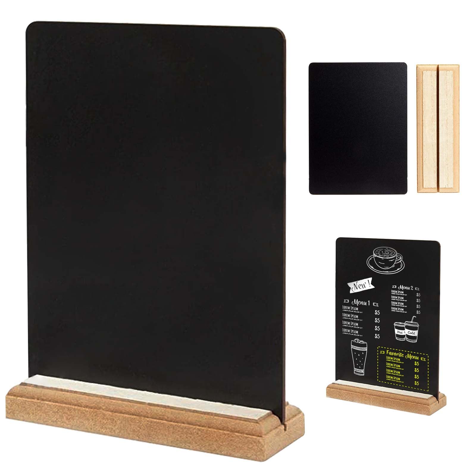 【送料無料】PAVIKEミニ黒板 卓上【20*15cm】黒板ボード メニューボード 両面 メッセージボード縦型看..