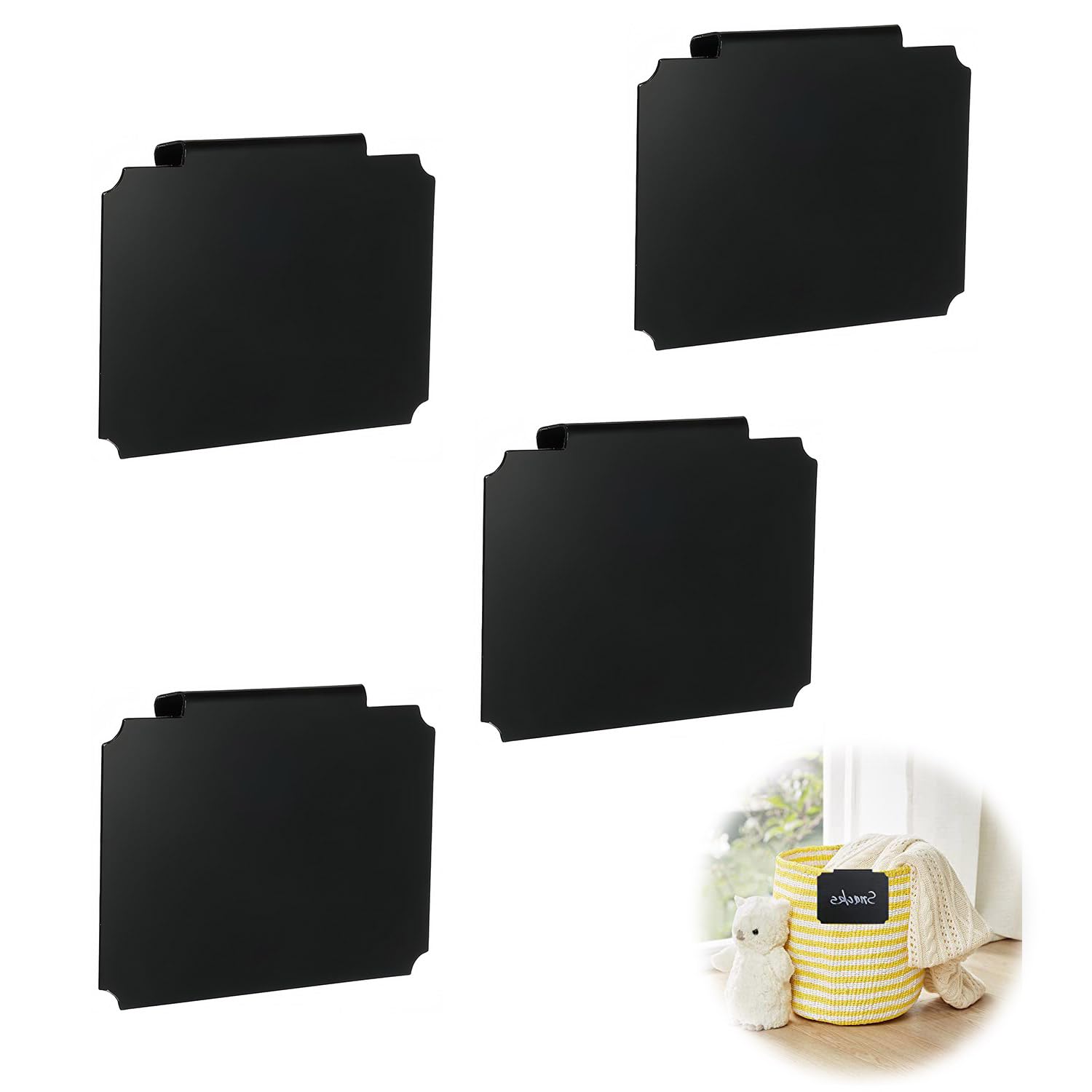 【送料無料】PAVIKEミニ 黒板 【4個入り】黒板ラベルセット メッセージ黒板 書きやすく、消しやすい、再利用可能、ミニ、多機能、場所ラベル、植物装飾標識、ギ...