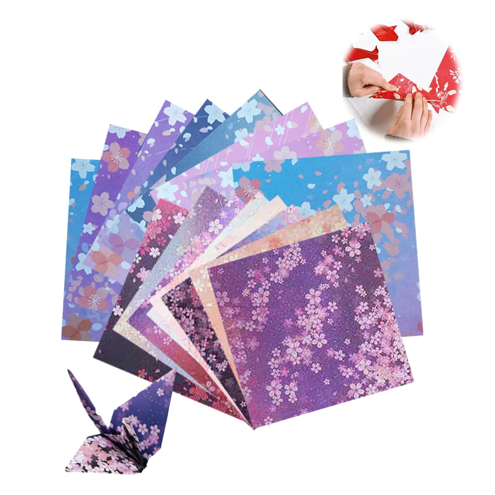 【送料無料】PAVIKE 折り紙可愛い 折り紙両面おりがみ 120枚入り 16パターン 桜 星空 折り紙セット ペ..