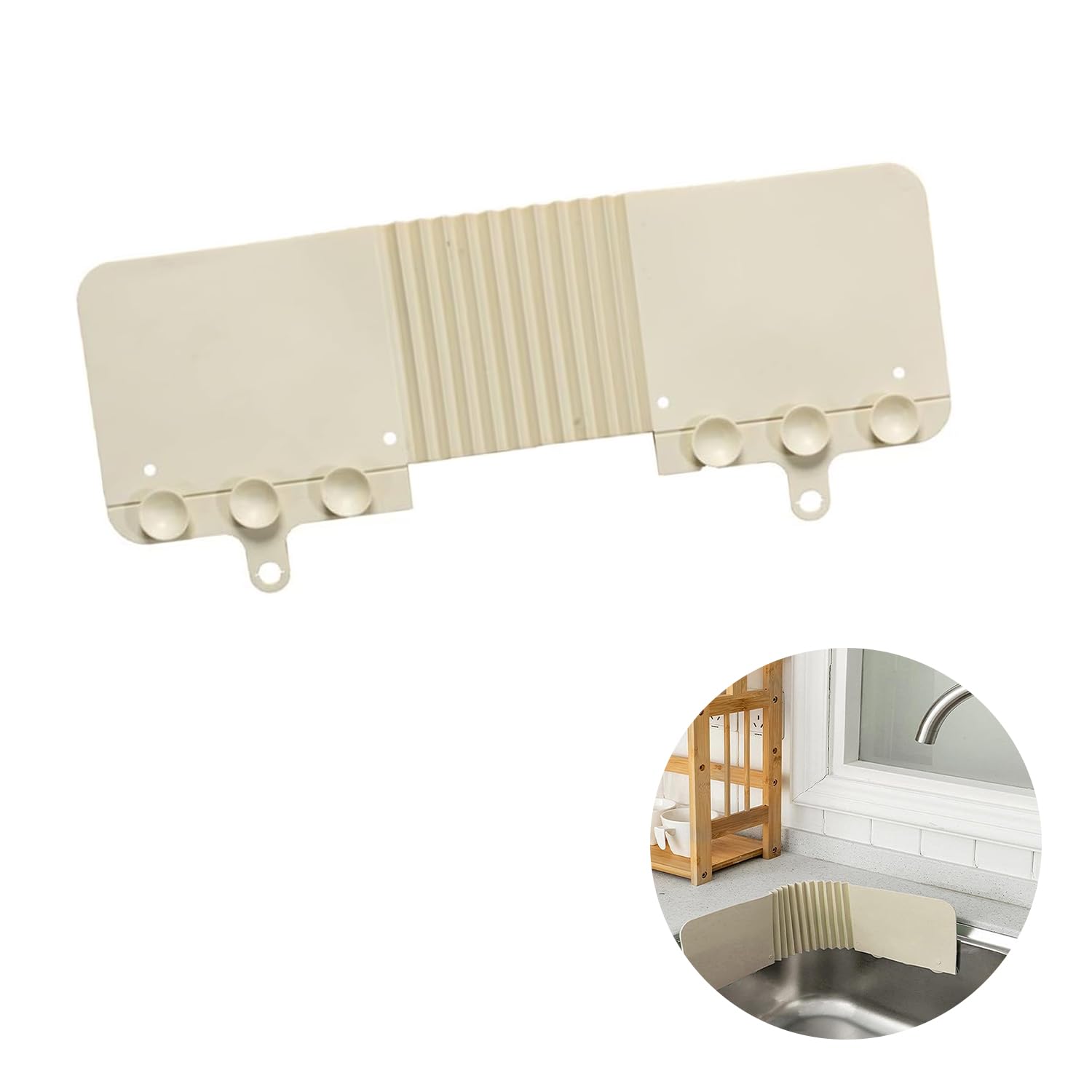 【送料無料】PAVIKE 水はね防止プレート 水はね防止シート 水はねガード 水はね防止スクリーン 吸盤 置..