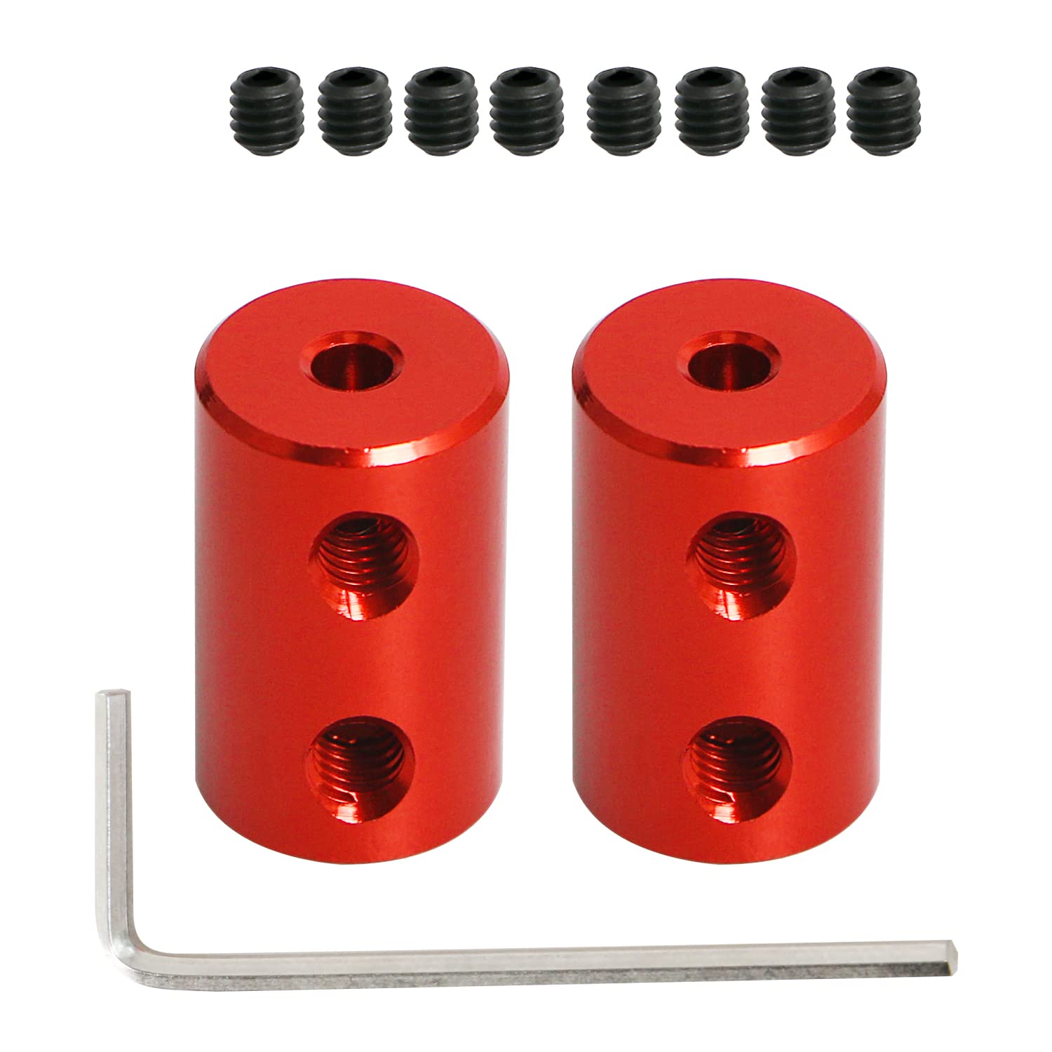 【送料無料】Aopin カップリング、2リジットセットスクリューカップリング、アレンキー付き 3-3mm ソケ..