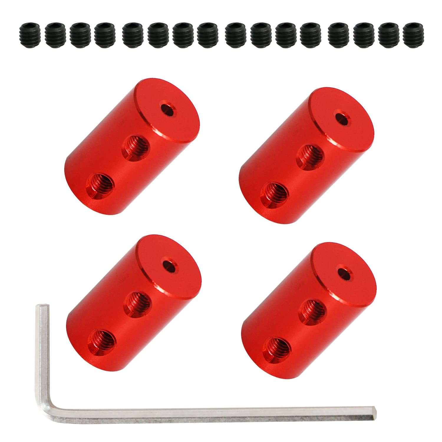 【送料無料】Aopin カップリング、4リジットセットスクリューカップリング、アレンキー付き 2-3mm ソケ..