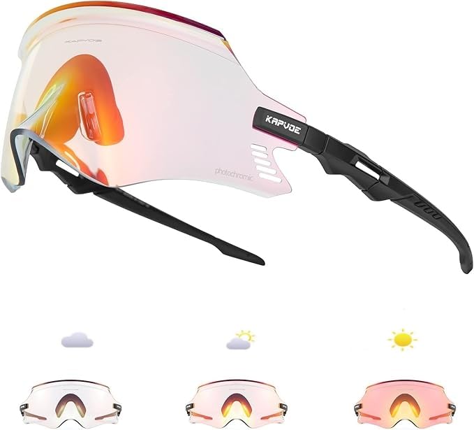 【送料無料】KAPVOEカラーチェンジサイクリングメガネメンズマウンテンバイクサングラスレディースMTB..