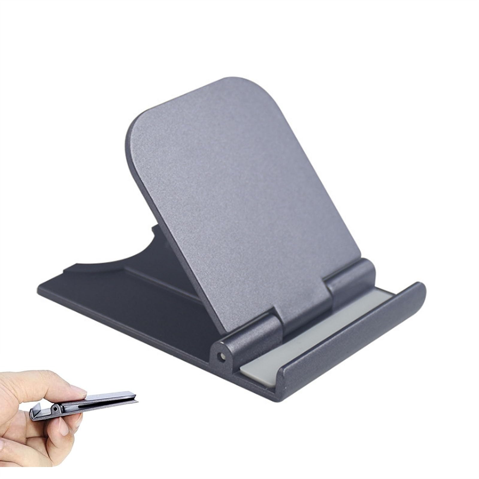 【送料無料】（LUYING） コンパクトスマホ タブレット スタンドダー プラスチック ABS素材 薄型 軽量 ダー プラスチック ABS素材 薄型 軽量 置き台 4-12インチに 対応各種スマホに対応 （ブラック）