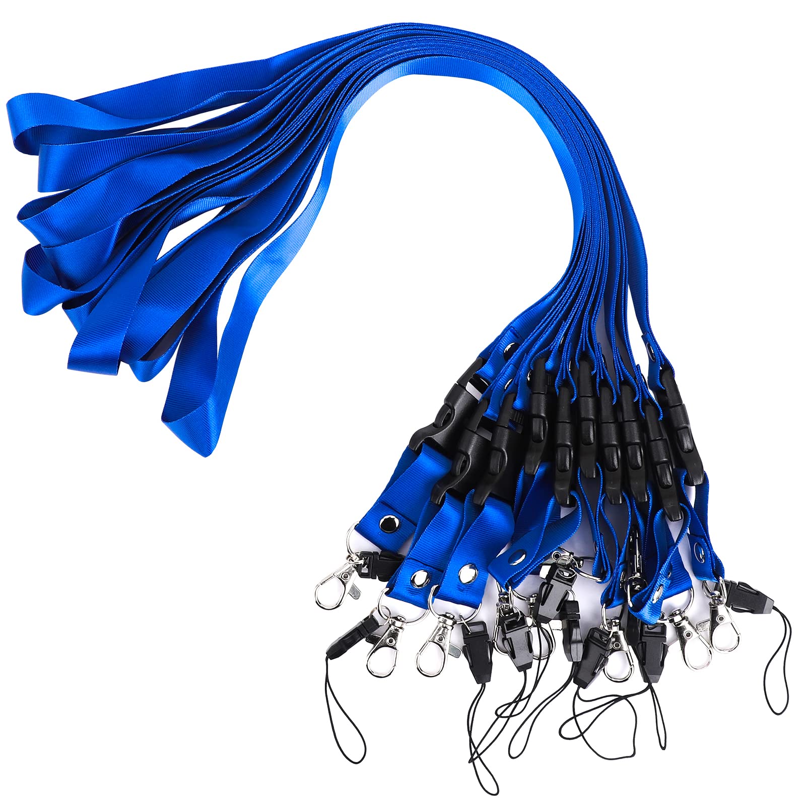 【送料無料】Segarty ネックストラップ ストラップ 首掛け 「10本セット 青 い」 携帯ストラップ 社員..