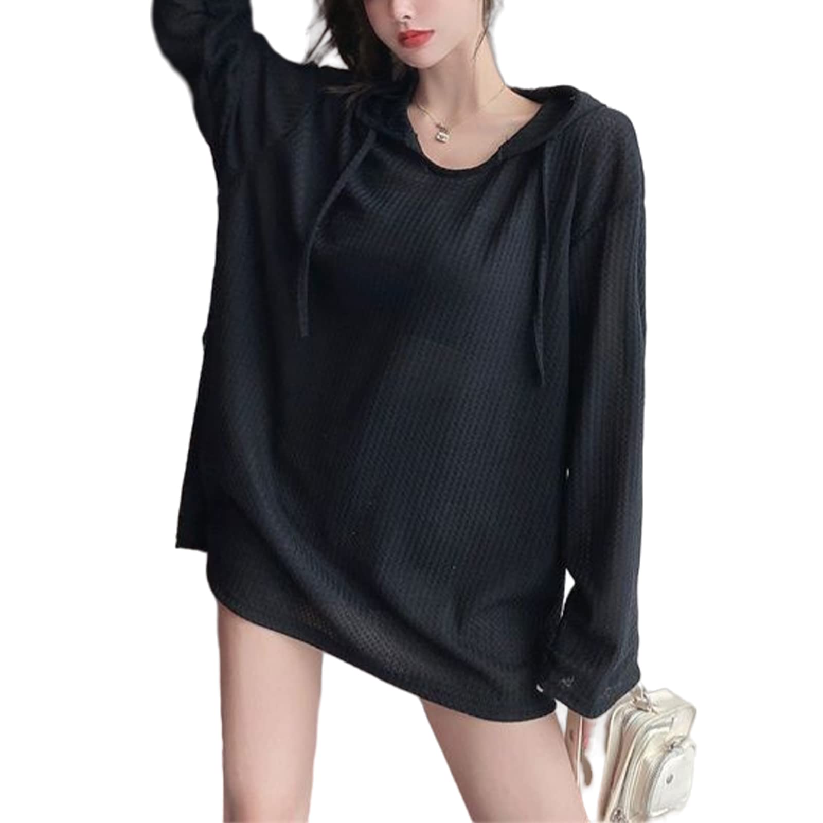 【送料無料】[xppe] パーカー フード付き レディース 長袖 トップス トレーナー tシャツ オーバサイズ ..