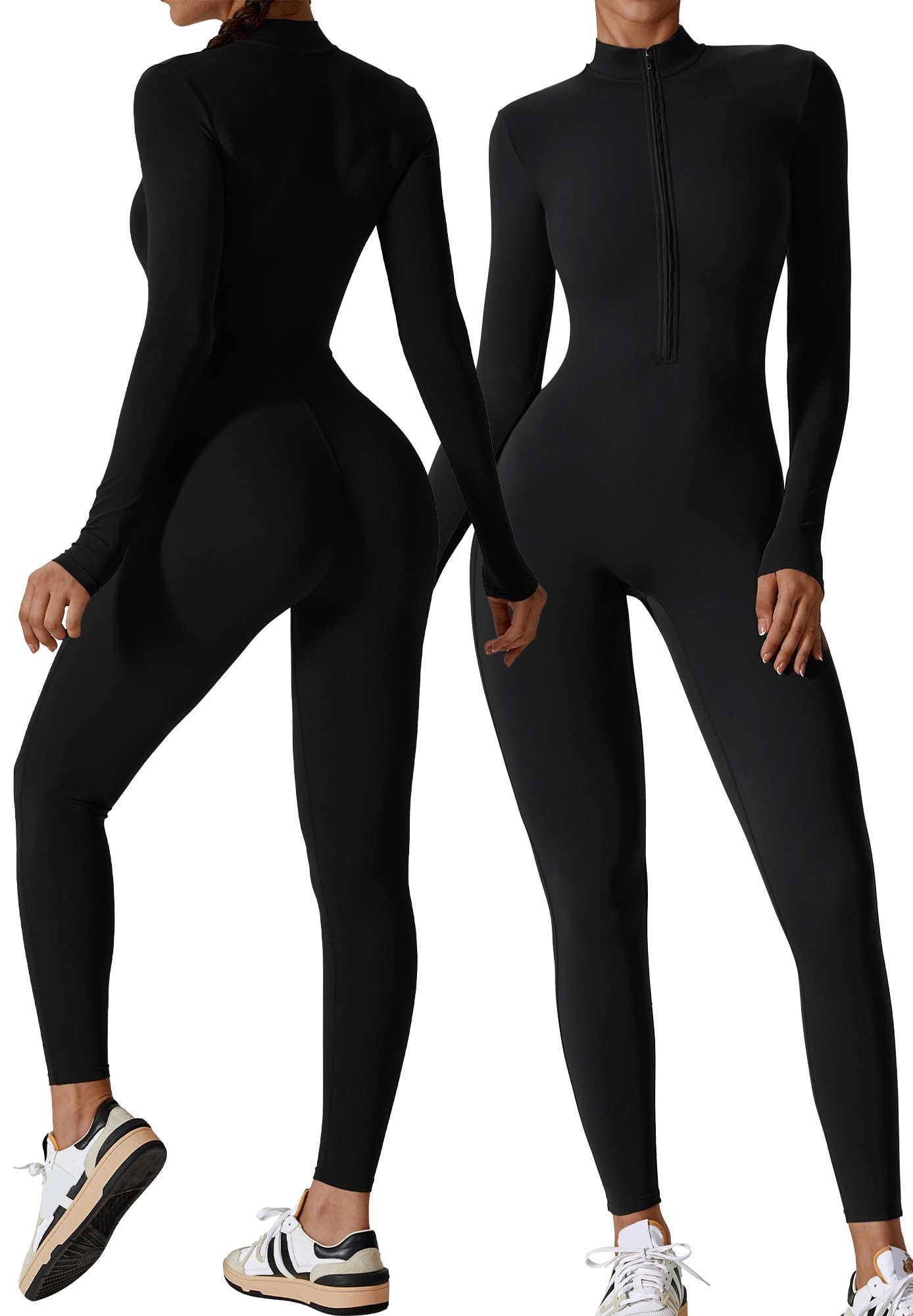 【送料無料】[Maeau] レディース スポーツ レギンス 長袖 ボディスーツ タイツ 補正下着 シェイプアッ..