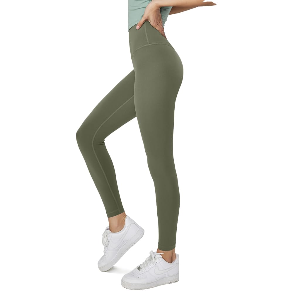 【送料無料】[IRCOLVE] ヨガパンツ レディース Skin シリーズ ヨガレギンス レディース ヨガウェア スポーツタイツ 9分丈 コットン 美尻 吸汗速乾 ハイウエスト トレーニング(budgreen,s)