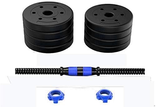 【送料無料】Taimonik ダンベル 可変式 バーベルにもなる 無臭素材 静音 HDXSB-20 (プレート-青)