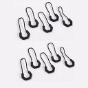 【送料無料】DEVENTORZ ジッパータブ 交換用 ジッパープル 10個セット 黒 グレー つかみやすい 取り付け簡単 ファスナー 修理 チャック アクセサリー 部品 延長 実用的ファスナーパーツ