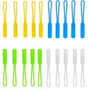 【送料無料】DEVENTORZ ジッパープル ジッパータブ 4色各5個入り 20個セット ファスナープル コード ファスナー 引き手 交換用ジッパ ープル開閉 楽々取付簡単 実用的ファスナーパーツ 衣類/財布/服/靴 交換 延長