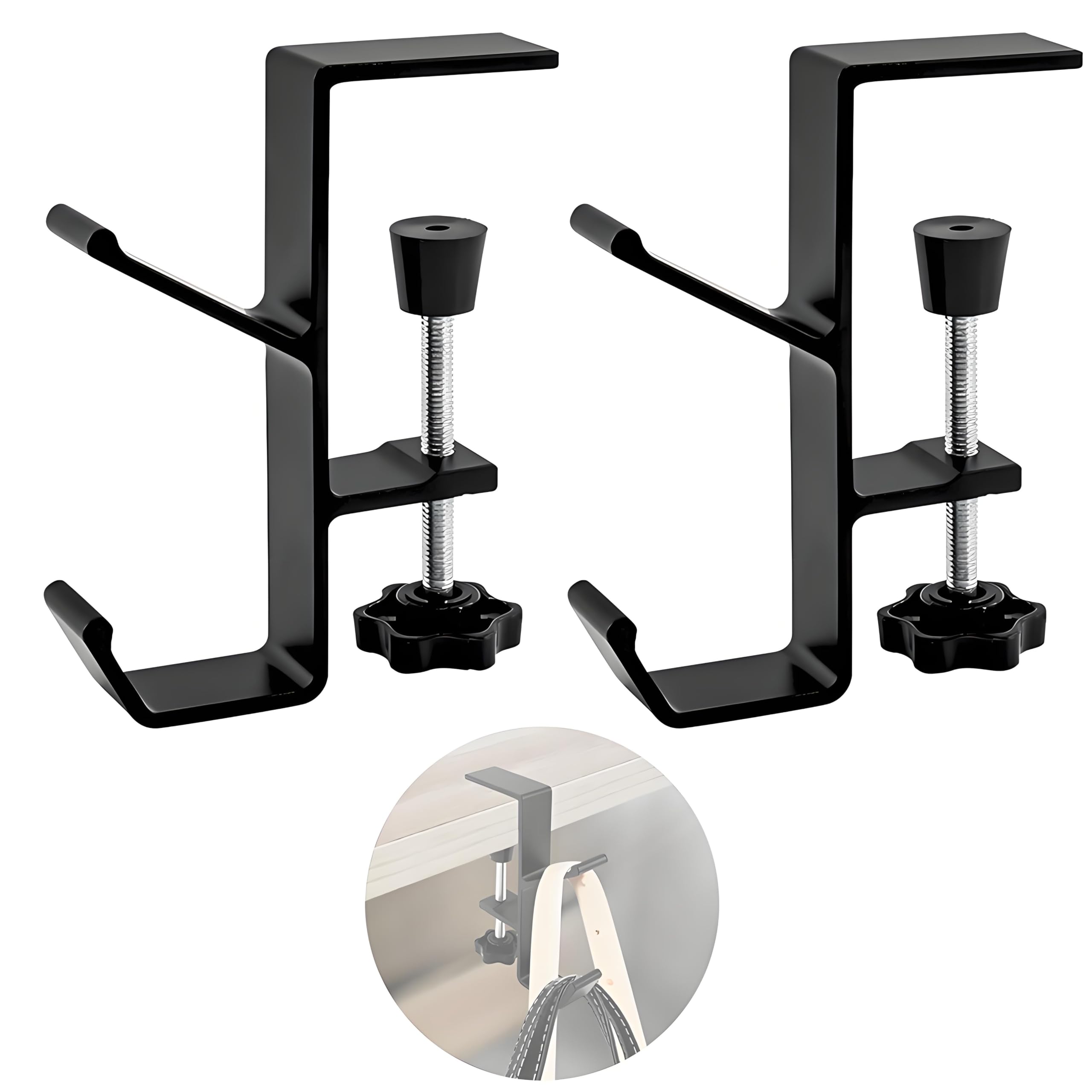 【送料無料】ZHSHXNGY バッグハンガー テーブルフック カバン掛け ポクミル 2個セット フックずり落ち..