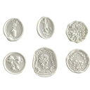 【送料無料】BLOOPIC シーリングスタンプ シーリングスタンプ ヘッド (6個入り) 花の季節シリーズ 真鍮製 封蝋シール 交換部品パーツ DIY レトロデザイン 洋式印鑑 手紙や封筒のデコレーション メッセージカードや手帳の記念日装飾