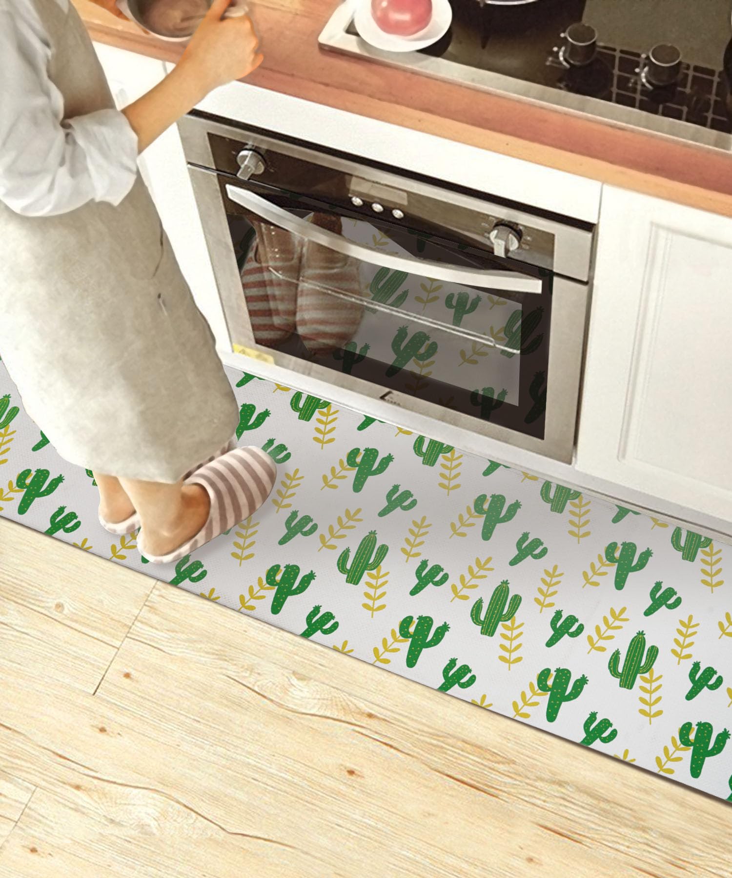 【送料無料】【 限定】RECYCO キッチンマット 拭ける 洗濯いらず 低反発 クッション 踏み心地いい ポリ塩化ビニール ずれない 台所 マット はっ水 防汚 240cm