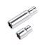【送料無料】Edinstry ディープソケット 六角ディープソケット ソケット 2個 10mm つや消しクロムメッ..