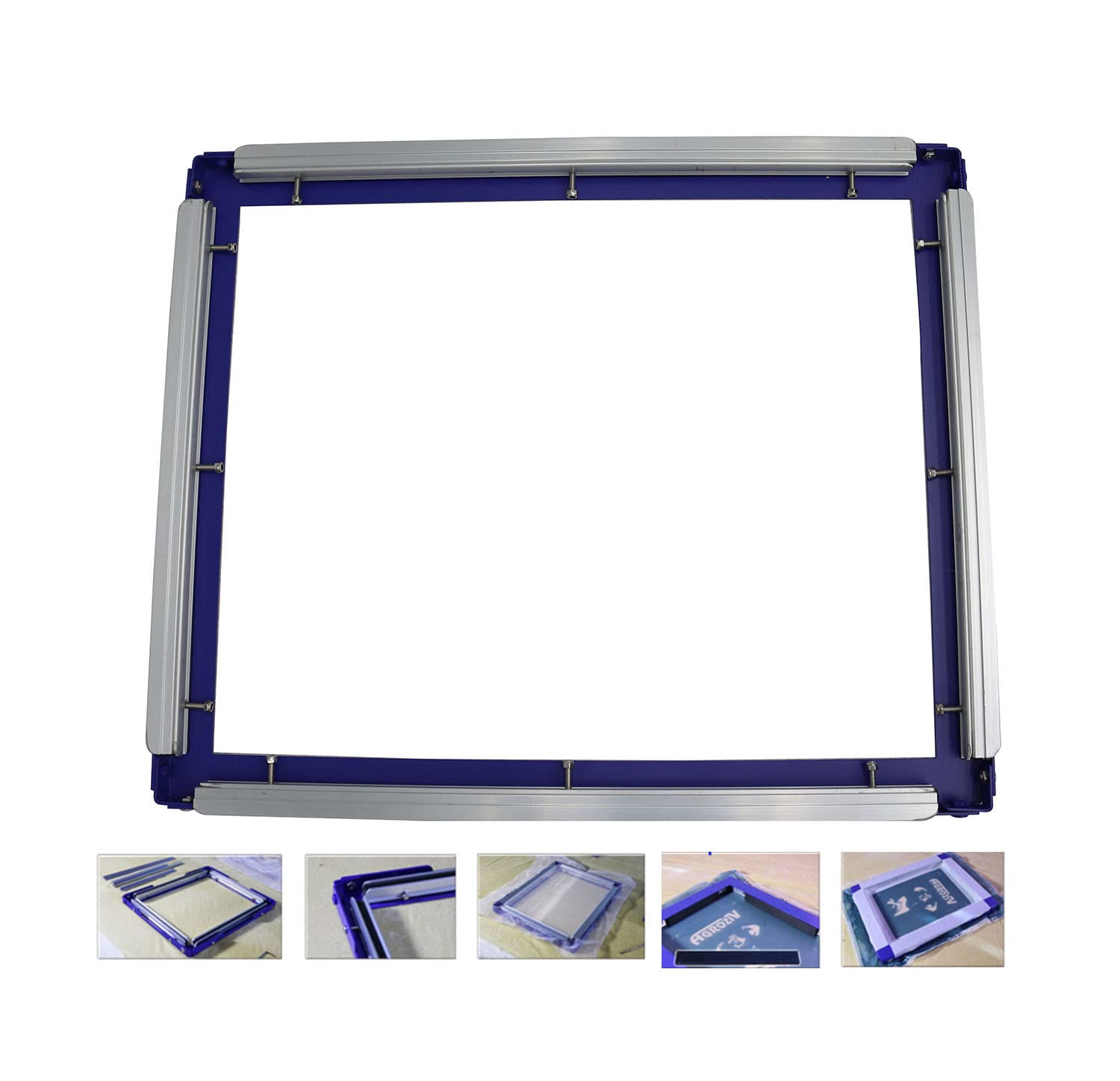 【送料無料】INTBUYING シルクスクリーンフレーム メッシュストレッチフレーム グレーフリー 簡単に紗張りができる特殊なフレーム 内寸40x50cm (内寸40x50cm)